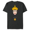 thumbnail image 1 of Disney Villains Evil Queen Big Face T-Shirt- Short Sleeve Blended T-Shirt for Adults - Customized-Dark Heather, 1 of 5