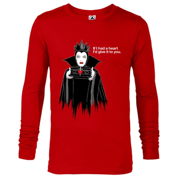 Disney Villains Evil Queen If I Had A Heart - Long Sleeve T-Shirt for Men - Customized-New Red