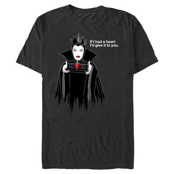 Disney Villains Evil Queen If I Had A Heart - Short Sleeve Blended T-Shirt for Adults - Customized-Dark Heather