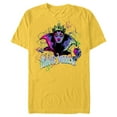 thumbnail image 1 of Disney Villains Evil Queen Magic Mirror Illustrated - Short Sleeve Blended T-Shirt for Adults - Customized-Yellow, 1 of 5