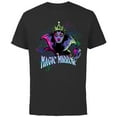thumbnail image 1 of Disney Villains Evil Queen Magic Mirror Illustrated - Short Sleeve Cotton T-Shirt for Adults - Customized-Black, 1 of 5