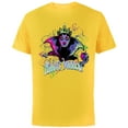 thumbnail image 1 of Disney Villains Evil Queen Magic Mirror Illustrated - Short Sleeve Cotton T-Shirt for Adults - Customized-Yellow, 1 of 5