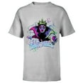thumbnail image 1 of Disney Villains Evil Queen Magic Mirror Illustrated - Short Sleeve T-Shirt for Kids - Customized-Athletic Heather, 1 of 5