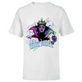 thumbnail image 1 of Disney Villains Evil Queen Magic Mirror Illustrated - Short Sleeve T-Shirt for Kids - Customized-White, 1 of 5