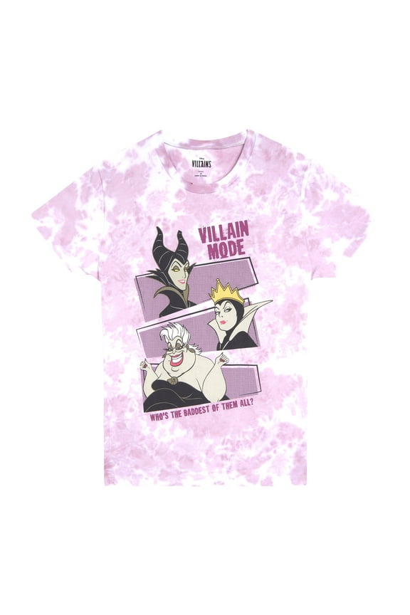 Villains Evil Queen Maleficent Ursula Matching Family T-Shirt Tie Dye Adult