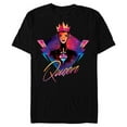 thumbnail image 1 of Disney Villains Evil Queen Neon 90s Rock Band T-Shirt- Short Sleeve Blended T-Shirt for Adults - Customized-Black, 1 of 5
