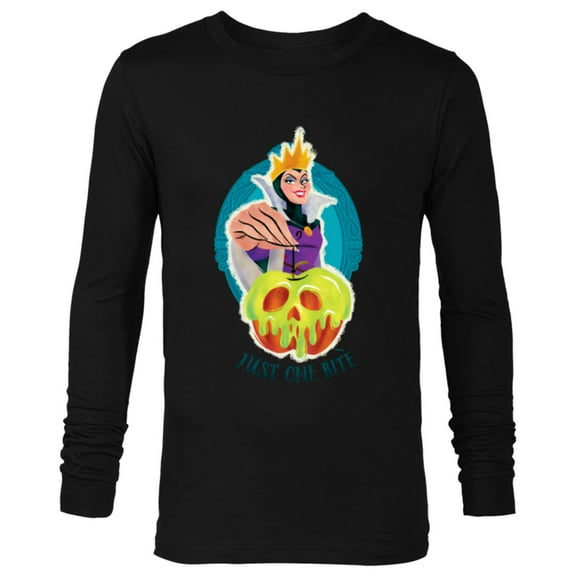 Disney Villains Evil Queen Poison Apple Just One Bite - Long Sleeve T-Shirt for Men - Customized-Black
