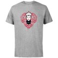 thumbnail image 1 of Disney Villains Evil Queen So Much For True Love Valentine’s - Short Sleeve Cotton T-Shirt for Adults - Customized-Athletic Heather, 1 of 5