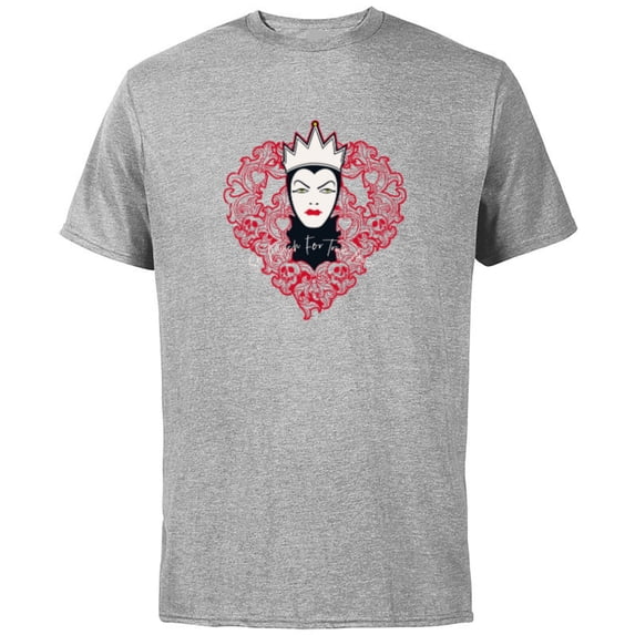 Disney Villains Evil Queen So Much For True Love Valentine’s - Short Sleeve Cotton T-Shirt for Adults - Customized-Athletic Heather