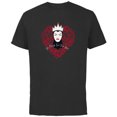 thumbnail image 1 of Disney Villains Evil Queen So Much For True Love Valentine’s - Short Sleeve Cotton T-Shirt for Adults - Customized-Black, 1 of 5