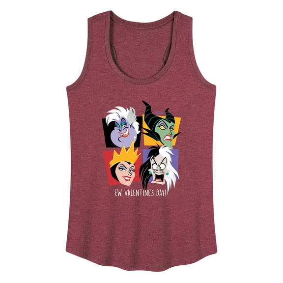 Disney Villains - Evil Queens - EW. Valentine's Day - Women's Racerback Tank Top