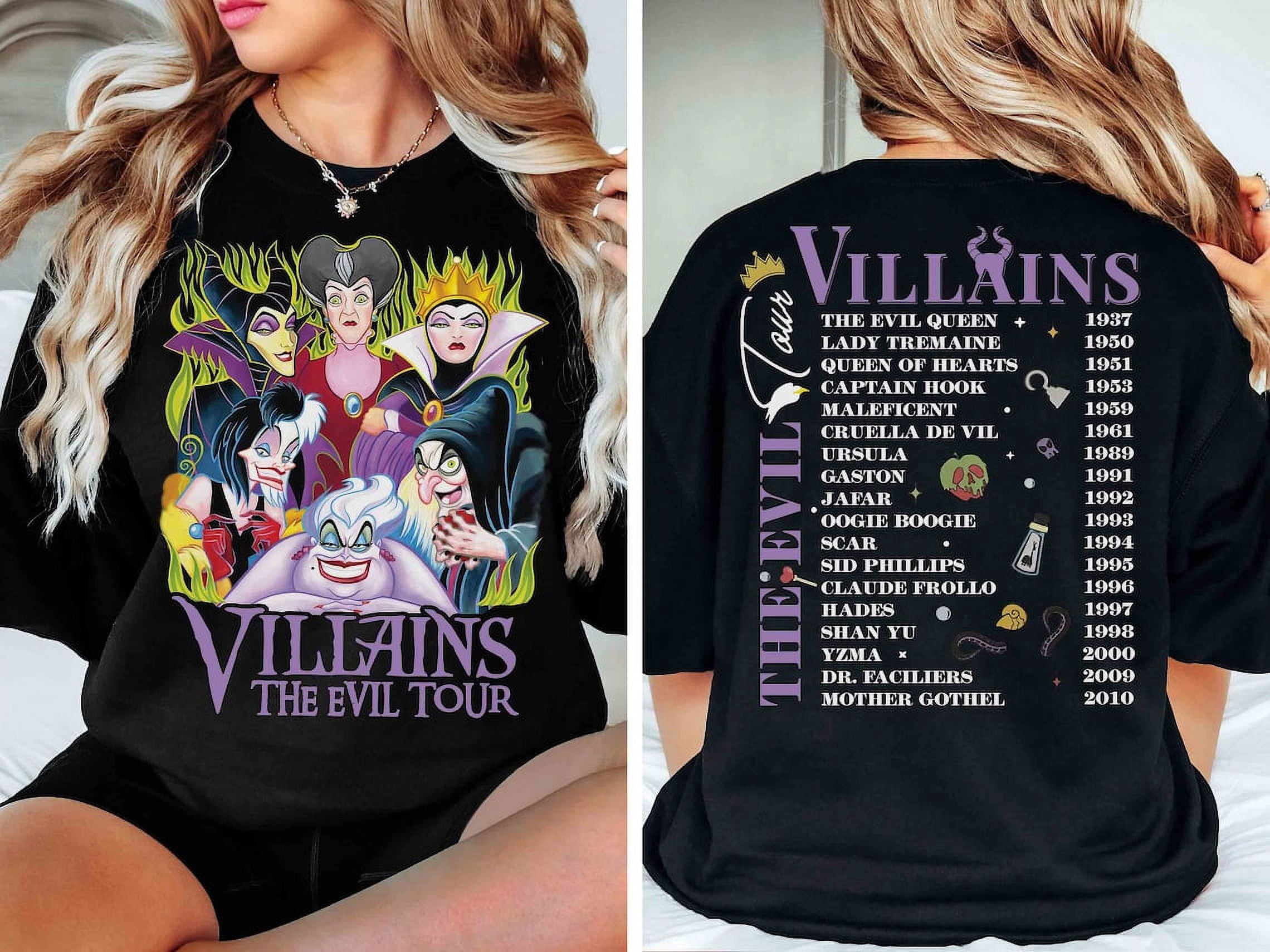 Disney Villains Evil Tour Shirt, Disneyland Halloween Shirt, Mickey Not ...
