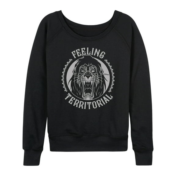 Disney Villains - Feeling Territorial Scar - Women's Lightweight French Terry Long Sleeve Shirt