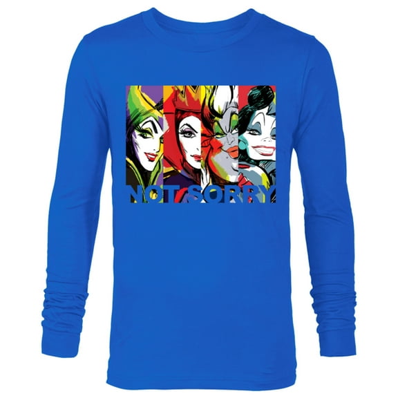 Disney Villains Female Baddies Not Sorry T-Shirt - Long Sleeve T-Shirt for Men - Customized-Royal