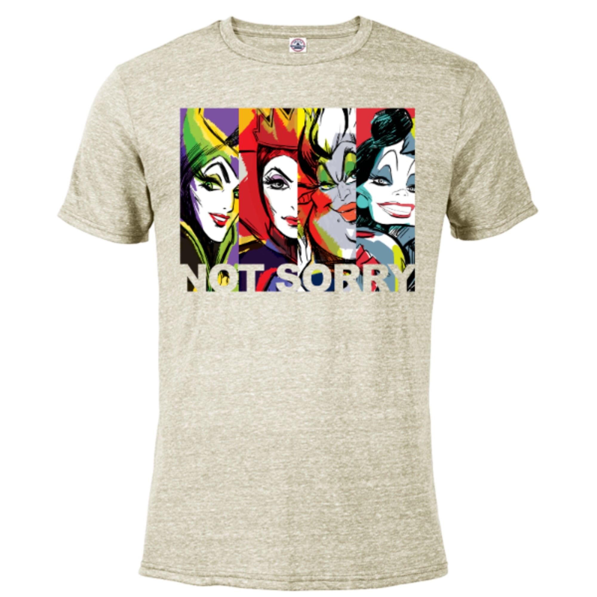 Disney Villains Baddies for Sorry Adults Blended Short Shirt Female T- - Customized-Denim Sleeve Not Heather Snow T-Shirt-