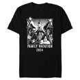 thumbnail image 1 of Disney Villains Graphic Print Family Vacation Trip 2024 - Short Sleeve Blended T-Shirt for Adults - Customized-Black, 1 of 5