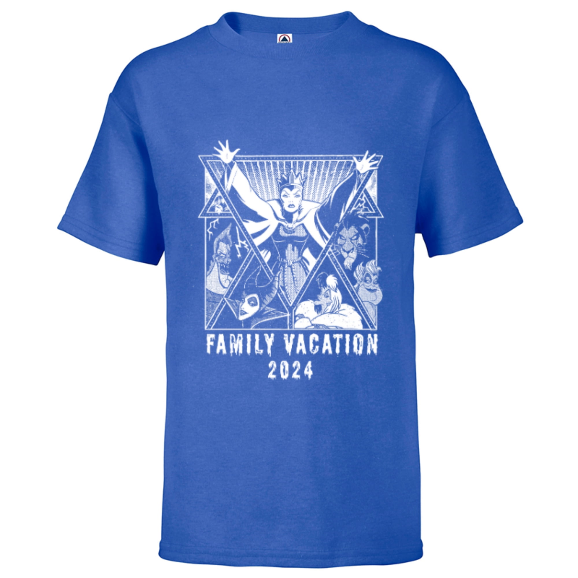Disney Villains Graphic Print Family Vacation Trip 2024 Short Sleeve