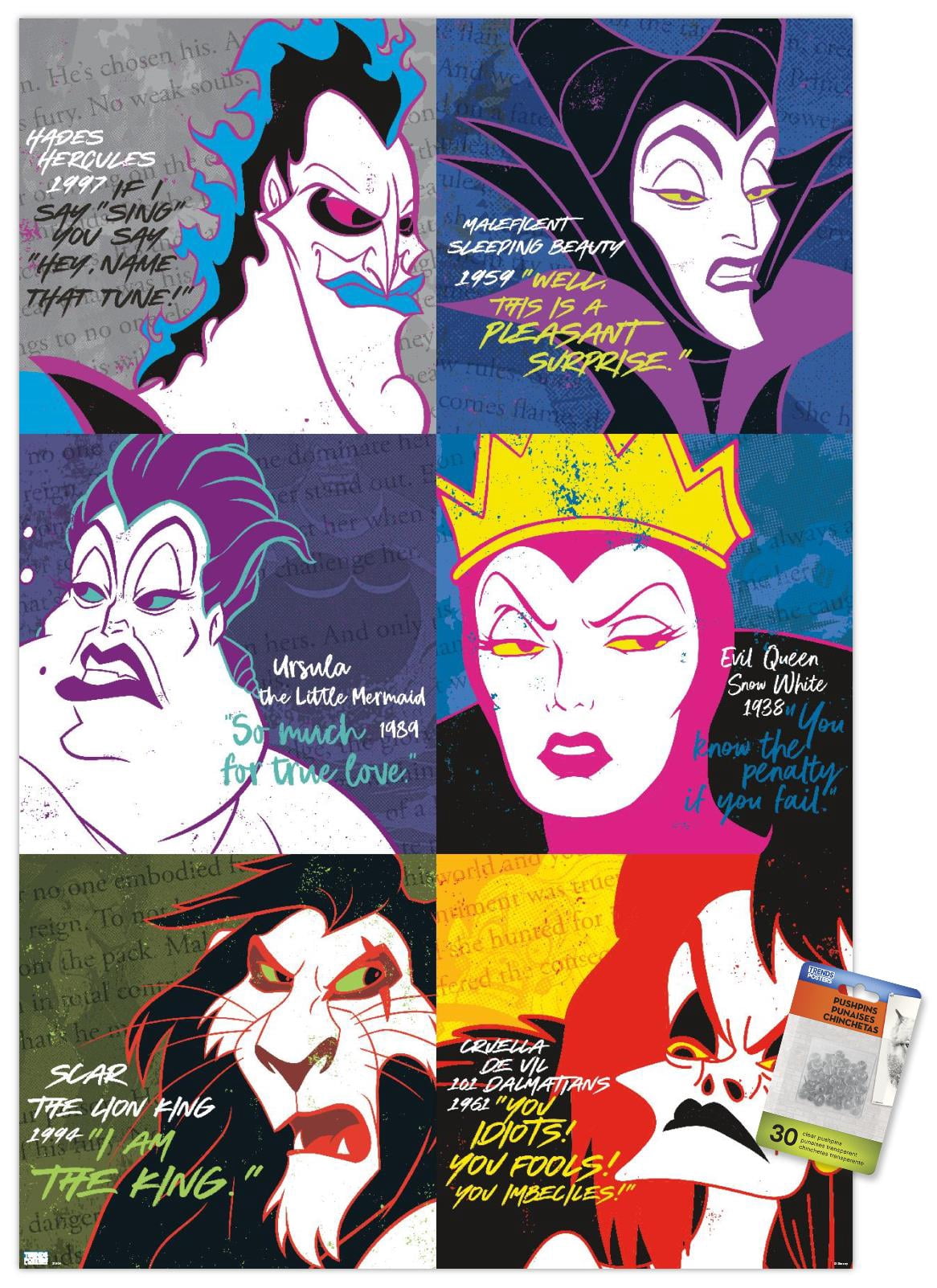 Disney-Villains-Grid-Wall-