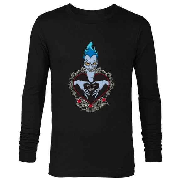 Disney Villains Hades Hercules Hot For You Valentine’s Day - Long Sleeve T-Shirt for Men - Customized-Black