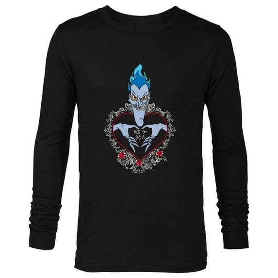 Disney Villains Hades Hercules Hot For You Valentine’s Day - Long Sleeve T-Shirt for Men - Customized-Black