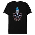 thumbnail image 1 of Disney Villains Hades Hercules Hot For You Valentine’s Day - Short Sleeve Blended T-Shirt for Adults - Customized-Black, 1 of 5