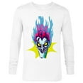 thumbnail image 1 of Disney Villains Hades Hot Head - Long Sleeve T-Shirt for Men – Customized-White, 1 of 5