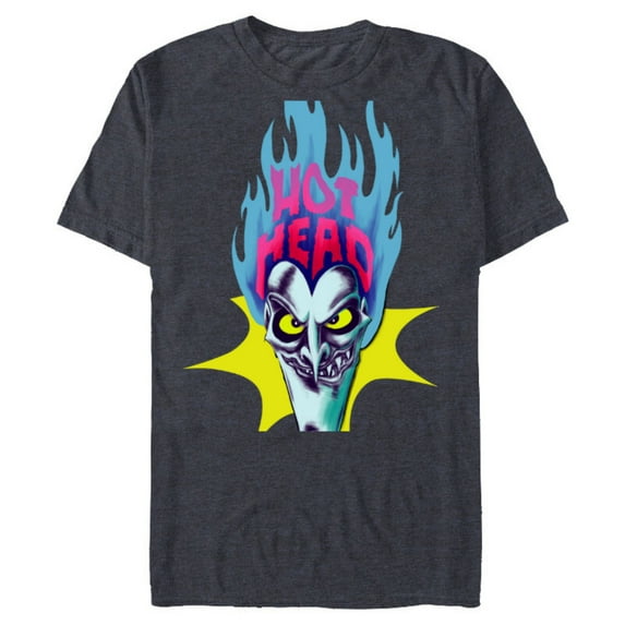 Disney Villains Hades Hot Head - Short Sleeve Blended T-Shirt for Adults – Customized-Navy Heather