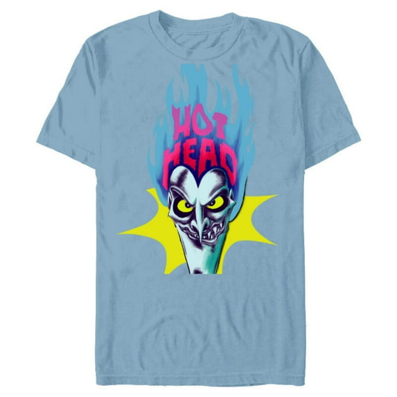 Disney Villains Hades Hot Head - Short Sleeve Blended T-Shirt for Adults – Customized-Ocean Blue