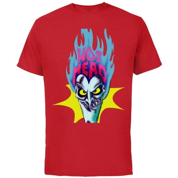 Disney Villains Hades Hot Head - Short Sleeve Cotton T-Shirt for Adults - Customized-Red
