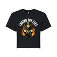 thumbnail image 1 of Disney Villains - Hades I Bring The Fire - Juniors Cropped Cotton Blend T-Shirt, 1 of 5