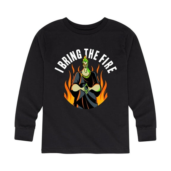 Disney Villains - Hades I Bring The Fire - Toddler And Youth Long Sleeve Graphic T-Shirt