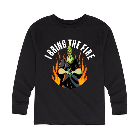 Disney Villains - Hades I Bring The Fire - Toddler And Youth Long Sleeve Graphic T-Shirt