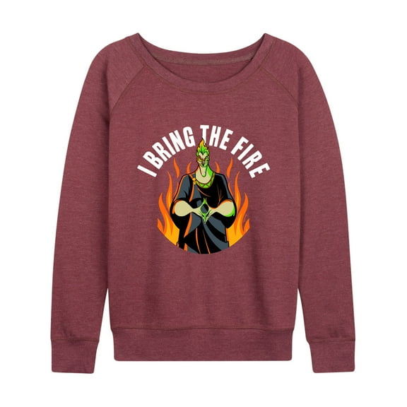Disney Villains - Hades I Bring The Fire - Women's Lightweight French Terry Long Sleeve Shirt