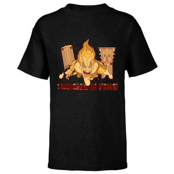 Disney Villains Hades I Bring the Fire - Short Sleeve T-Shirt for Kids - Customized-Black