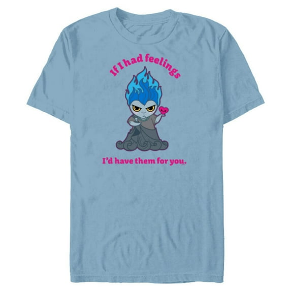 Disney Villains Hades If I Had Feelings - Short Sleeve Blended T-Shirt for Adults - Customized-Ocean Blue