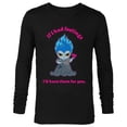 thumbnail image 1 of Disney Villains Hades If I Had Feelings Valentine’s Day - Long Sleeve T-Shirt for Men - Customized-Black, 1 of 5
