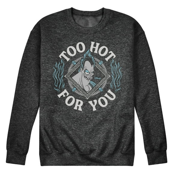 Disney Villains - Hades Too Hot For You - Men's Crew Neck Fleece Pullover