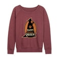 thumbnail image 1 of Disney Villains - Happy Hallowqueen - Women's Lightweight French Terry Long Sleeve Shirt, 1 of 5