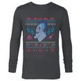 thumbnail image 1 of Disney Villains Hercules Hades Ugly Christmas Sweater - Long Sleeve T-Shirt for Men - Customized-Charcoal Heather, 1 of 5