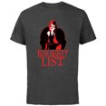 thumbnail image 1 of Disney Villains Holiday Christmas Cruella Naughty List - Short Sleeve Cotton T-Shirt for Adults - Customized-Charcoal, 1 of 5