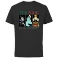 thumbnail image 1 of Disney Villains Holiday Christmas It’s Nice to Be Naughty - Short Sleeve Cotton T-Shirt for Adults - Customized-Black, 1 of 5