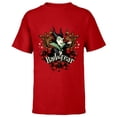 thumbnail image 1 of Disney Villains Holiday Christmas Maleficent Bad All Year - Short Sleeve T-Shirt for Kids - Customized-Red, 1 of 5