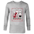 thumbnail image 1 of Disney Villains Holiday Christmas Naughty is the New Nice - Long Sleeve T-Shirt for Men - Customized-Athletic Heather, 1 of 5