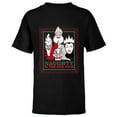 thumbnail image 1 of Disney Villains Holiday Christmas Naughty is the New Nice - Short Sleeve T-Shirt for Kids - Customized-Black, 1 of 5