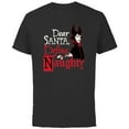thumbnail image 1 of Disney Villains Holiday Maleficent Dear Santa Define Naughty - Short Sleeve Cotton T-Shirt for Adults - Customized-Black, 1 of 5