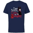 thumbnail image 1 of Disney Villains Holiday Maleficent Dear Santa Define Naughty - Short Sleeve Cotton T-Shirt for Adults - Customized-Navy, 1 of 5