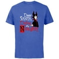 thumbnail image 1 of Disney Villains Holiday Maleficent Dear Santa Define Naughty - Short Sleeve Cotton T-Shirt for Adults - Customized-Royal Heather, 1 of 5