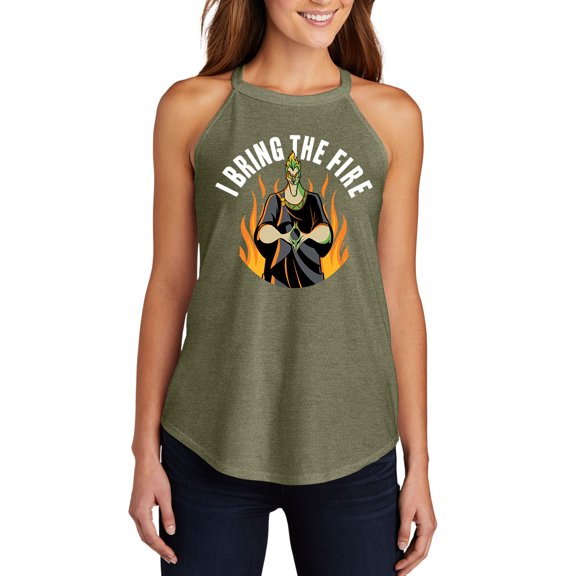Disney Villains - I Bring The Fire Hades - Juniors High Neck Tank Top