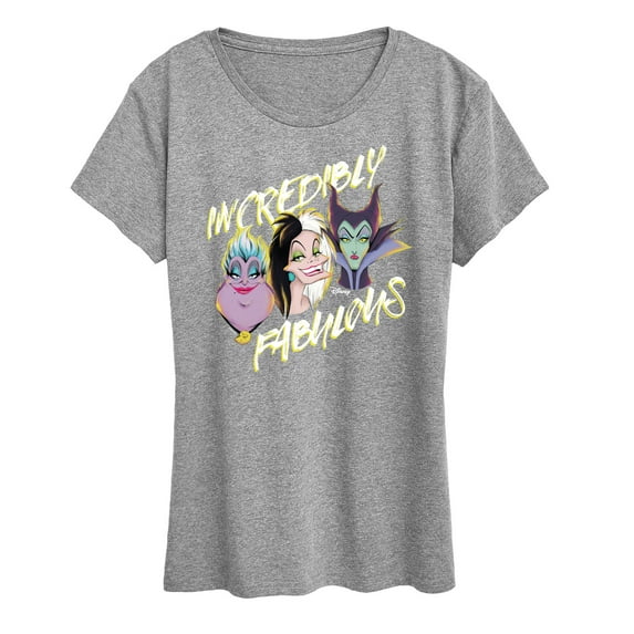 Disney Villains - Incredibly Fabulous - Women's Short Sleeve Graphic T-Shirt