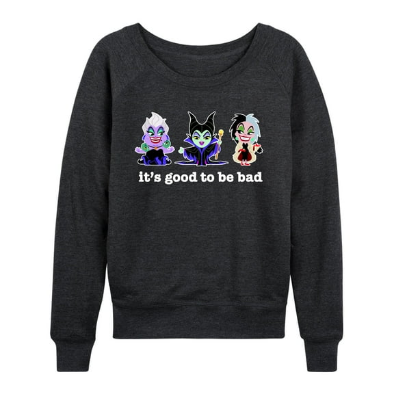 Disney Villains - It's Good To Be Bad - Women's Lightweight French Terry Long Sleeve Shirt
